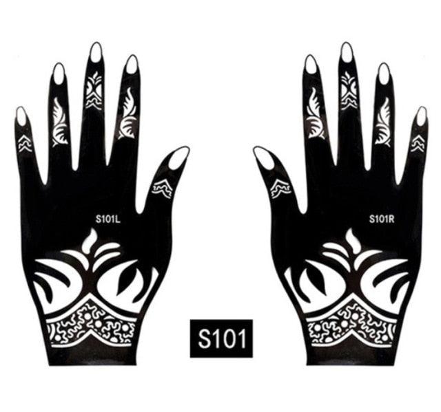 2Pcs/Set Temporary Womens Tattoo 25 Luxury Designs Body Art Waterproof Tattoo For Hands Wedding Party Stevvex