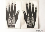 2Pcs/Set Temporary Womens Tattoo 25 Luxury Designs Body Art Waterproof Tattoo For Hands Wedding Party Stevvex