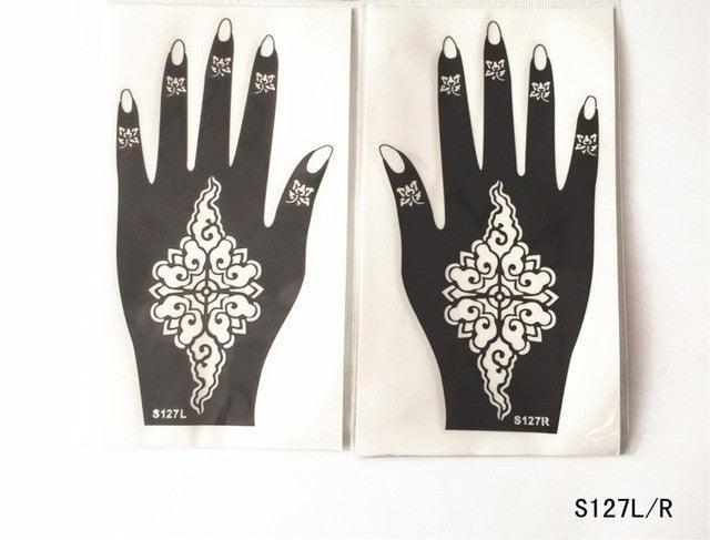 2Pcs/Set Temporary Womens Tattoo 25 Luxury Designs Body Art Waterproof Tattoo For Hands Wedding Party Stevvex