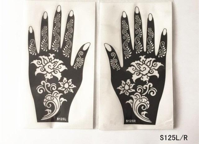 2Pcs/Set Temporary Womens Tattoo 25 Luxury Designs Body Art Waterproof Tattoo For Hands Wedding Party Stevvex