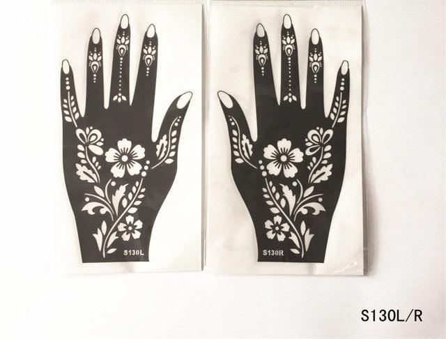 2Pcs/Set Temporary Womens Tattoo 25 Luxury Designs Body Art Waterproof Tattoo For Hands Wedding Party Stevvex