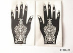 2Pcs/Set Temporary Womens Tattoo 25 Luxury Designs Body Art Waterproof Tattoo For Hands Wedding Party Stevvex