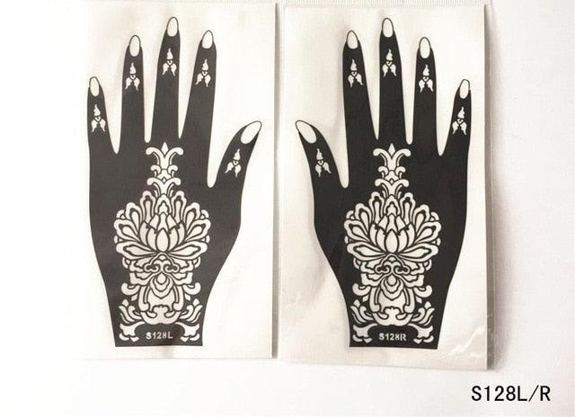 2Pcs/Set Temporary Womens Tattoo 25 Luxury Designs Body Art Waterproof Tattoo For Hands Wedding Party Stevvex