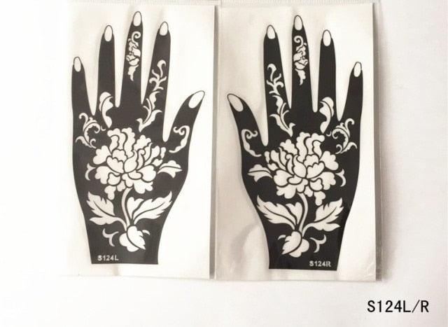 2Pcs/Set Temporary Womens Tattoo 25 Luxury Designs Body Art Waterproof Tattoo For Hands Wedding Party Stevvex