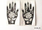 2Pcs/Set Temporary Womens Tattoo 25 Luxury Designs Body Art Waterproof Tattoo For Hands Wedding Party Stevvex