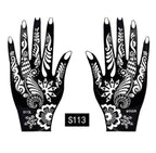 2Pcs/Set Temporary Womens Tattoo 25 Luxury Designs Body Art Waterproof Tattoo For Hands Wedding Party Stevvex
