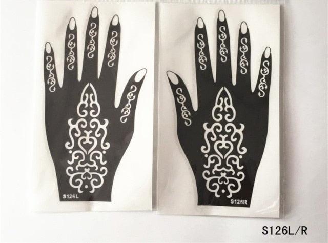 2Pcs/Set Temporary Womens Tattoo 25 Luxury Designs Body Art Waterproof Tattoo For Hands Wedding Party Stevvex