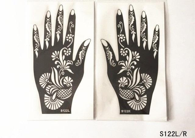 2Pcs/Set Temporary Womens Tattoo 25 Luxury Designs Body Art Waterproof Tattoo For Hands Wedding Party Stevvex