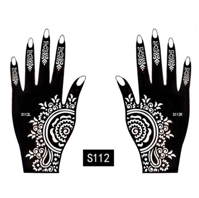 2Pcs/Set Temporary Womens Tattoo 25 Luxury Designs Body Art Waterproof Tattoo For Hands Wedding Party Stevvex