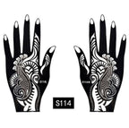 2Pcs/Set Temporary Womens Tattoo 25 Luxury Designs Body Art Waterproof Tattoo For Hands Wedding Party Stevvex
