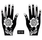 2Pcs/Set Temporary Womens Tattoo 25 Luxury Designs Body Art Waterproof Tattoo For Hands Wedding Party Stevvex