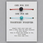 2pcs/set Together Forever Love Infinity 8 Charm Bracelet Red String Couple Bracelets Wish Jewelry Long Distance Matching Bracelets For Best Friend Mother Daughter 17-30cm