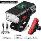 2PCS LED Bike Light Bicycle Front Rear lights USB Charge Headlight Cycling Taillight Bicycle Super Bright Front And Back Bicycle Lights USB Rechargeable Durable Waterproof Mountain Helmet Road Night Riding For Bike Stevvex