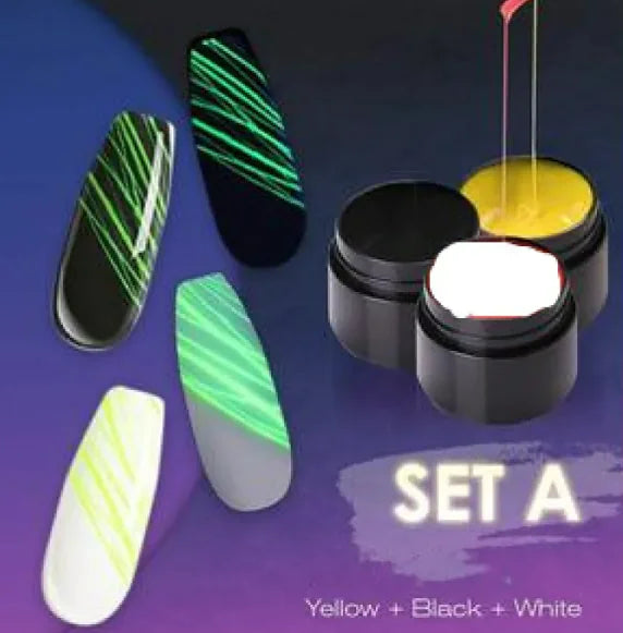 Luminous Nail Art Spider Nail Gel UV Nail Polish Pi-Mart