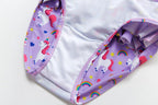 3-16Y Cartoon Two-piece Girls Swimwear Ruffle Swimsuit Bikini Set One Shoulder Beachwear Princess Two Piece Bathing Suit Children Swimwear Girls Swimsuit Bikini Set Stevvex