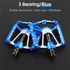 3 Bearings Bicycle Pedals Ultralight Anti-Slip Road Bike Pedal Cycling Sealed Bearing Bike Pedals Mountain Bike Pedals Composite Bearing Bicycle Pedals With Wide Flat Platform Stevvex