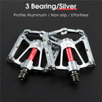 3 Bearings Bicycle Pedals Ultralight Anti-Slip Road Pedal Cycling Sealed Bearing Bike Pedals Accessories Bearings Pedals For Bicycle Lightweight Bicycle Pedals Of Road Bikes Stevvex