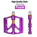 3 Bearings Bicycle Pedals Ultralight Anti-Slip Road Pedal Cycling Sealed Bearing Bike Pedals Accessories Bearings Pedals For Bicycle Lightweight Bicycle Pedals Of Road Bikes Stevvex