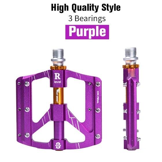 3 Bearings Bicycle Pedals Ultralight Anti-Slip Road Pedal Cycling Sealed Bearing Bike Pedals Accessories Bearings Pedals For Bicycle Lightweight Bicycle Pedals Of Road Bikes Stevvex