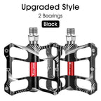 3 Bearings Bicycle Pedals Ultralight Anti-Slip Road Pedal Cycling Sealed Bearing Bike Pedals Accessories Bearings Pedals For Bicycle Lightweight Bicycle Pedals Of Road Bikes Stevvex