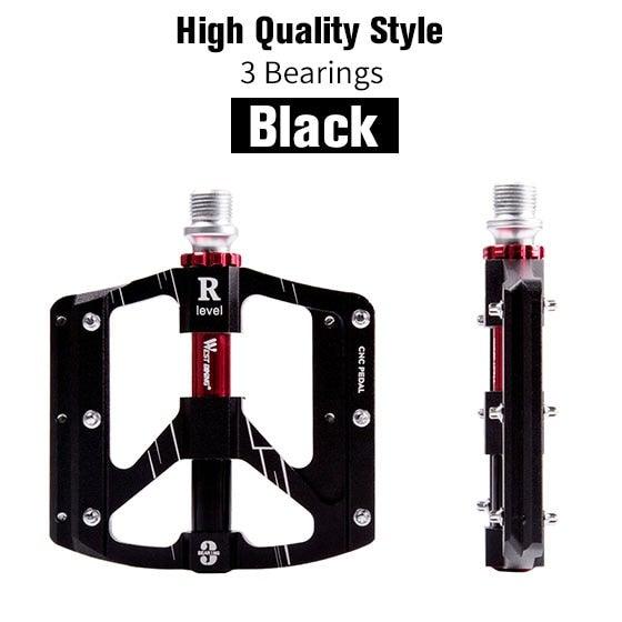 3 Bearings Bicycle Pedals Ultralight Anti-Slip Road Pedal Cycling Sealed Bearing Bike Pedals Accessories Bearings Pedals For Bicycle Lightweight Bicycle Pedals Of Road Bikes Stevvex