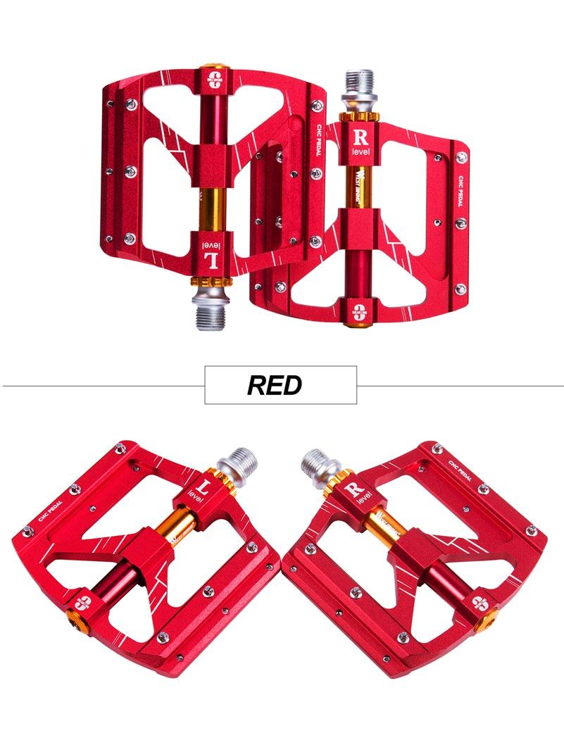 3 Bearings Bicycle Pedals Ultralight Anti-Slip Road Pedal Cycling Sealed Bearing Bike Pedals Accessories Bearings Pedals For Bicycle Lightweight Bicycle Pedals Of Road Bikes Stevvex