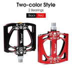 3 Bearings Bicycle Pedals Ultralight Anti-Slip Road Pedal Cycling Sealed Bearing Bike Pedals Accessories Bearings Pedals For Bicycle Lightweight Bicycle Pedals Of Road Bikes Stevvex