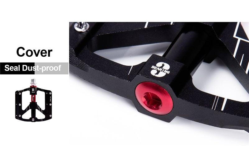 3 Bearings Bicycle Pedals Ultralight Anti-Slip Road Pedal Cycling Sealed Bearing Bike Pedals Accessories Bearings Pedals For Bicycle Lightweight Bicycle Pedals Of Road Bikes Stevvex