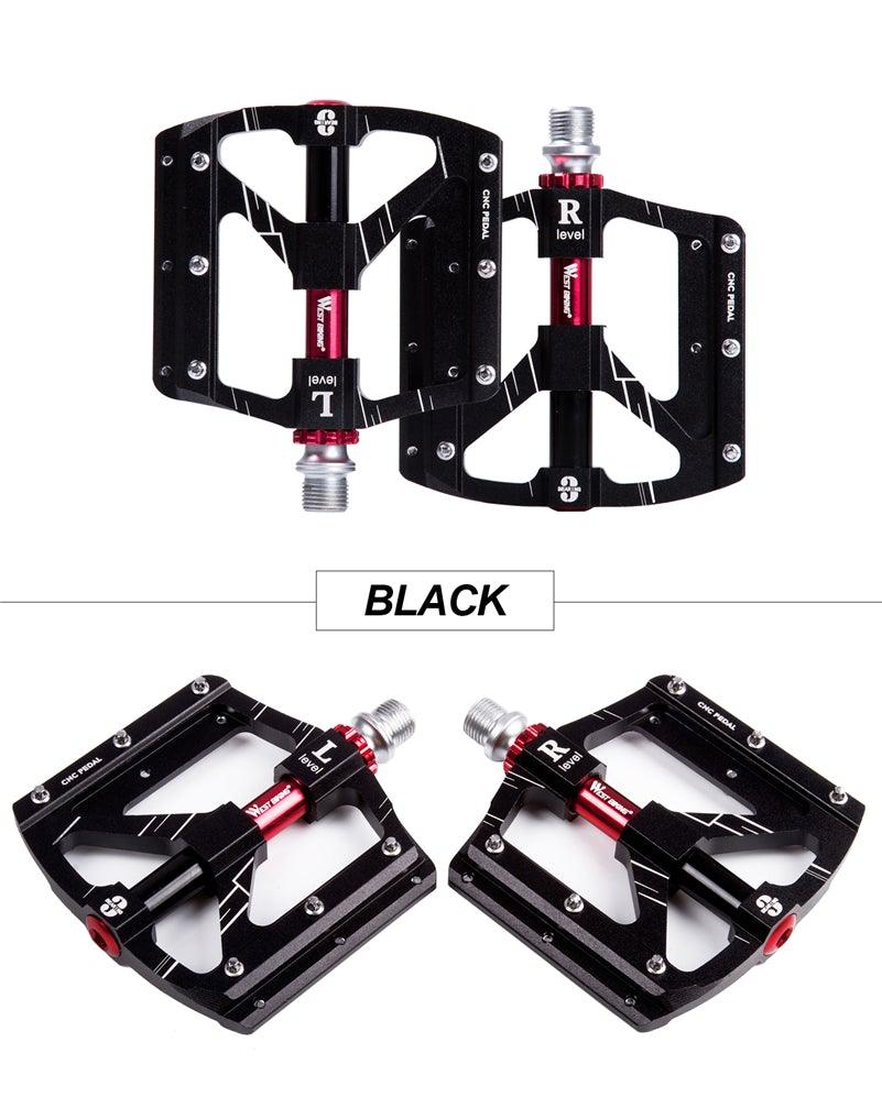 3 Bearings Bicycle Pedals Ultralight Anti-Slip Road Pedal Cycling Sealed Bearing Bike Pedals Accessories Bearings Pedals For Bicycle Lightweight Bicycle Pedals Of Road Bikes Stevvex