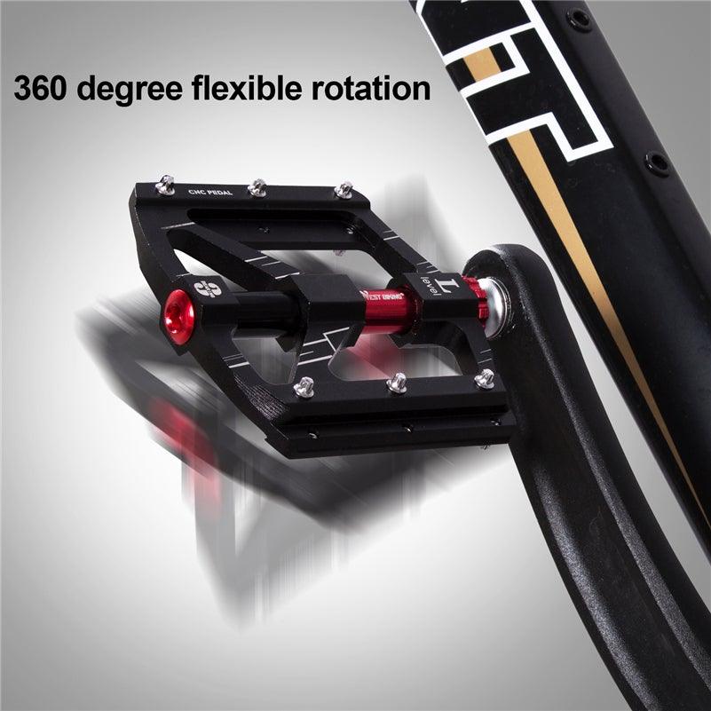 3 Bearings Bicycle Pedals Ultralight Anti-Slip Road Pedal Cycling Sealed Bearing Bike Pedals Accessories Bearings Pedals For Bicycle Lightweight Bicycle Pedals Of Road Bikes Stevvex