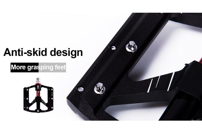 3 Bearings Bicycle Pedals Ultralight Anti-Slip Road Pedal Cycling Sealed Bearing Bike Pedals Accessories Bearings Pedals For Bicycle Lightweight Bicycle Pedals Of Road Bikes Stevvex