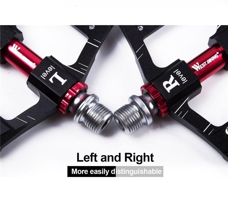 3 Bearings Bicycle Pedals Ultralight Anti-Slip Road Pedal Cycling Sealed Bearing Bike Pedals Accessories Bearings Pedals For Bicycle Lightweight Bicycle Pedals Of Road Bikes Stevvex