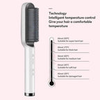 3 IN 1 Multifunctional Hair Straightener Comb Hair Black Red Straightening Brush Portable Comb Fast Heating Men Beard Straightener For Traveling Perfect Gift For Adults Stevvex