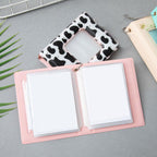 3 Inch Mini Photo Album 32 Pockets Square Hollow Card Holder Bronzing Stars Picture Storage Case PVC Photocard Holder DIY Photo Albums Birthday Gift Family Scrapbook Albums Family Anniversary Gift For Couple Stevvex