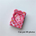 3 Inch Mini Photo Album 32 Pockets Square Hollow Card Holder Bronzing Stars Picture Storage Case PVC Photocard Holder DIY Photo Albums Birthday Gift Family Scrapbook Albums Family Anniversary Gift For Couple Stevvex