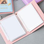 3 Inch Mini Photo Album 32 Pockets Square Hollow Card Holder Bronzing Stars Picture Storage Case PVC Photocard Holder DIY Photo Albums Birthday Gift Family Scrapbook Albums Family Anniversary Gift For Couple Stevvex