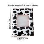 3 Inch Mini Photo Album 32 Pockets Square Hollow Card Holder Bronzing Stars Picture Storage Case PVC Photocard Holder DIY Photo Albums Birthday Gift Family Scrapbook Albums Family Anniversary Gift For Couple Stevvex