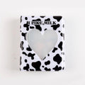 3 Inch Mini Photo Album 32 Pockets Square Hollow Card Holder Bronzing Stars Picture Storage Case PVC Photocard Holder DIY Photo Albums Birthday Gift Family Scrapbook Albums Family Anniversary Gift For Couple Stevvex