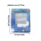 3 Inch Mini Photo Album 32 Pockets Square Hollow Card Holder Bronzing Stars Picture Storage Case PVC Photocard Holder DIY Photo Albums Birthday Gift Family Scrapbook Albums Family Anniversary Gift For Couple Stevvex