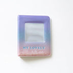 3 Inch Mini Photo Album 32 Pockets Square Hollow Card Holder Bronzing Stars Picture Storage Case PVC Photocard Holder DIY Photo Albums Birthday Gift Family Scrapbook Albums Family Anniversary Gift For Couple Stevvex