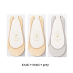 3 Pairs Invisible Boat Socks Women Summer Silicone Non-Slip Socks for High Invisible Heels Ice Silk Socks for Women