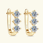 1.7ct Moissanite Necklace And Earrings Set 925 Sterling Silver Y Pendant D BandsCo Straps