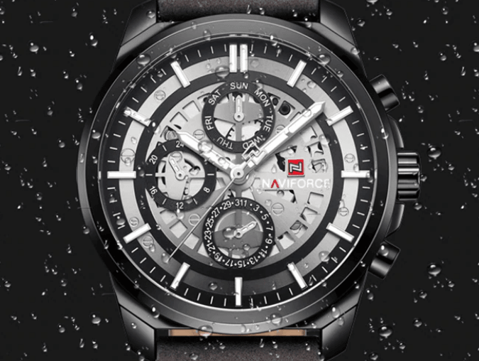 Sports Men's Leather Waterproof Date Display Casual Analog Luxury Watches Unique Design Perfect Gift - SJB-DIAMOND ELITES