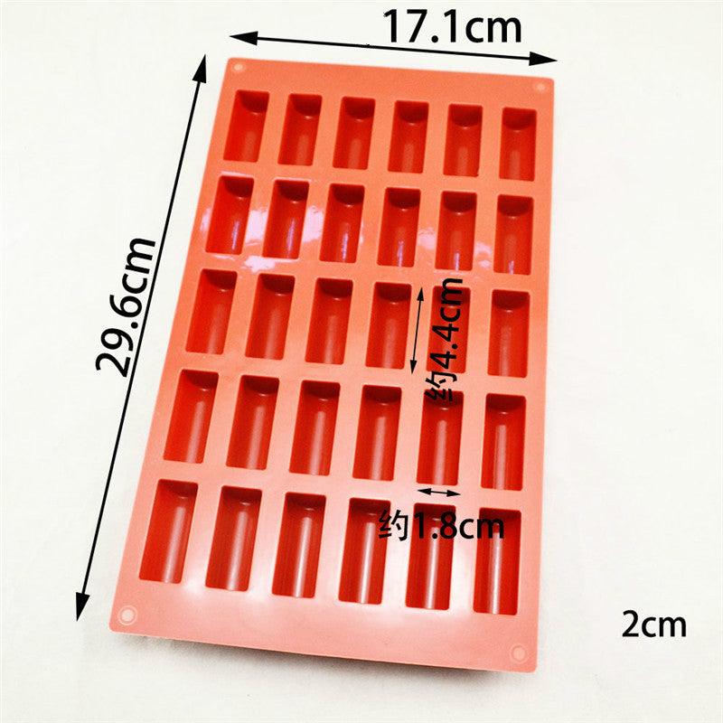 30 Holes Silicone Cake Mold Chocolate Cake Baking Decorating Tools Desserts Cakes Mould Candy Bakeware Molds Mini Cake Pan Candy Molds Break-Apart Silicone Chocolate Mold Stevvex
