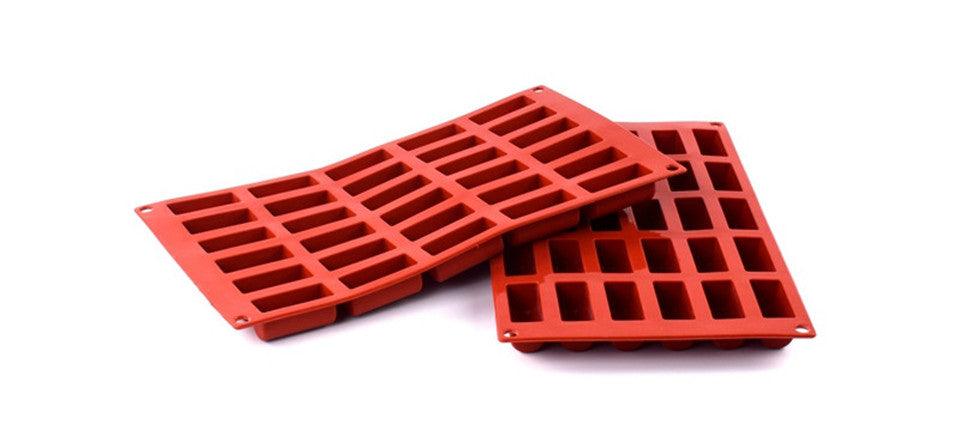 30 Holes Silicone Cake Mold Chocolate Cake Baking Decorating Tools Desserts Cakes Mould Candy Bakeware Molds Mini Cake Pan Candy Molds Break-Apart Silicone Chocolate Mold Stevvex
