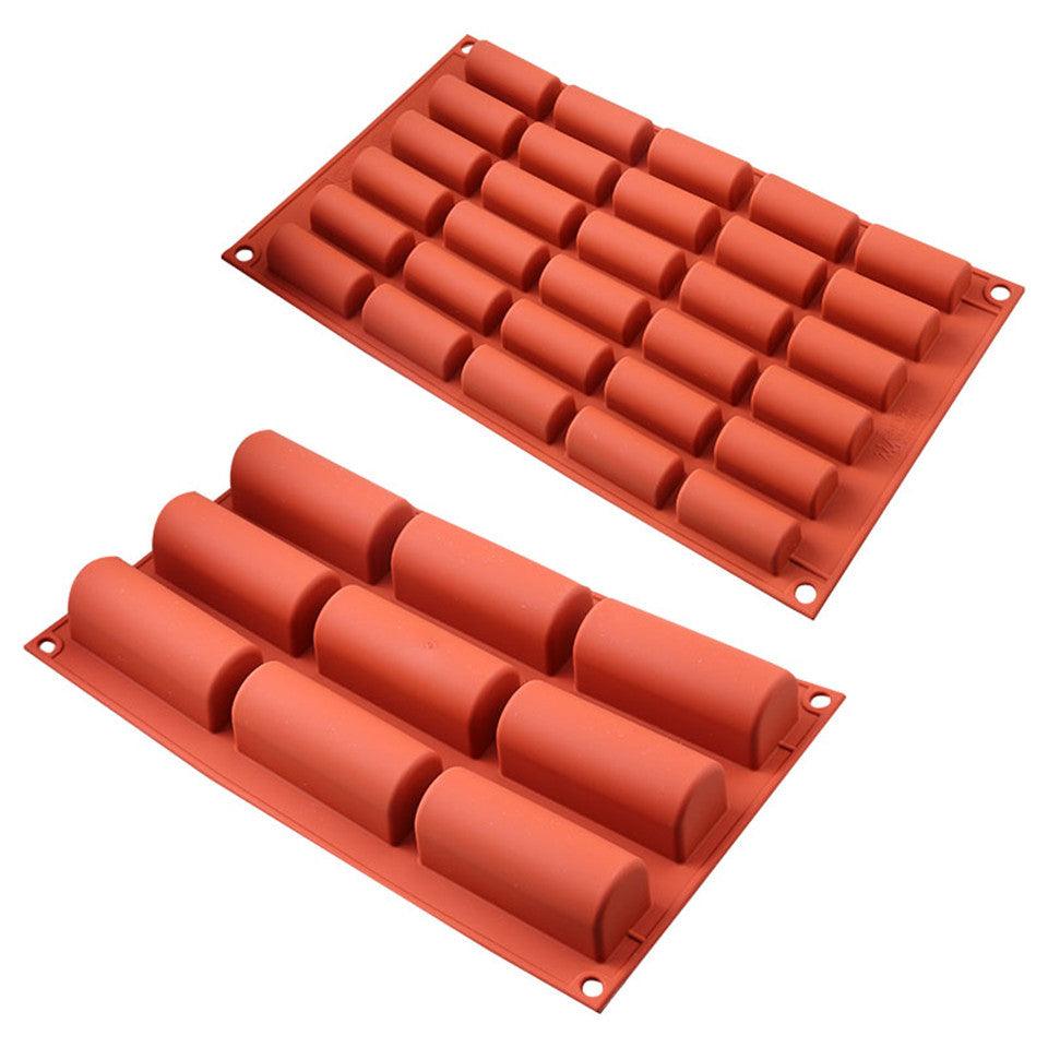 30 Holes Silicone Cake Mold Chocolate Cake Baking Decorating Tools Desserts Cakes Mould Candy Bakeware Molds Mini Cake Pan Candy Molds Break-Apart Silicone Chocolate Mold Stevvex