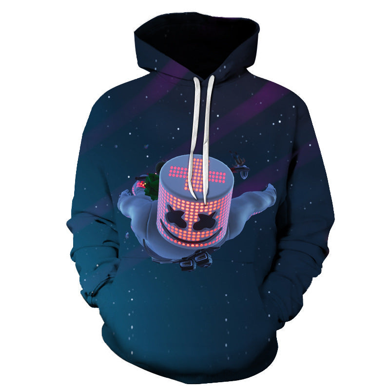 Digital printed men's sports hoodie