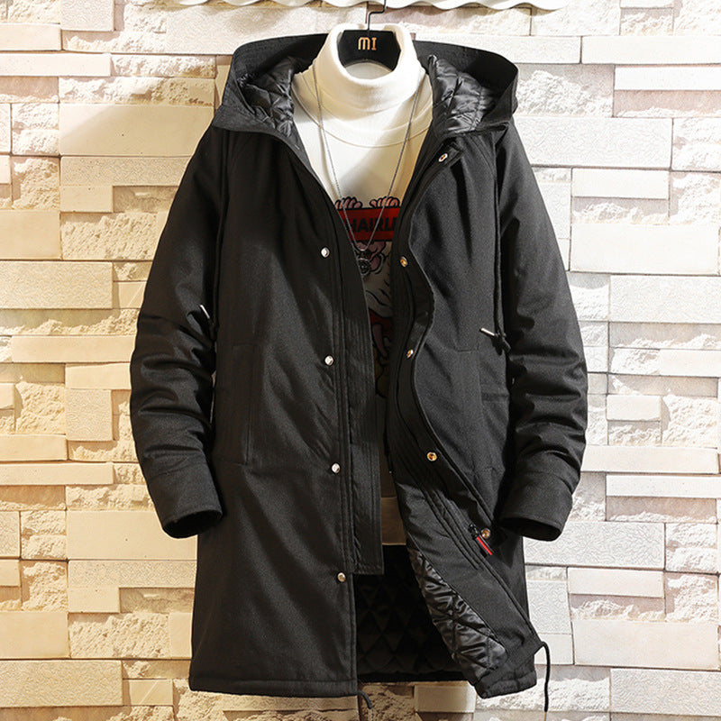 Loose Hooded Plus-size Oversized Men's Stylish Casual Coat Pi-Mart