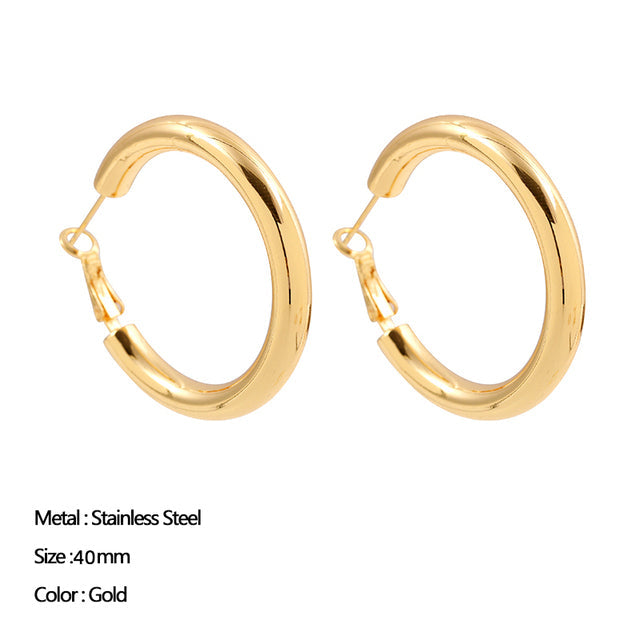 Classic Stainless Steel Ear Buckle Pi-Mart