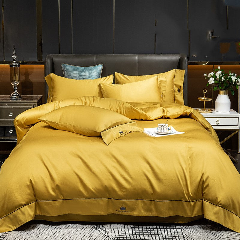 Four-piece long-staple cotton cotton duvet cover sheet Pi-Mart